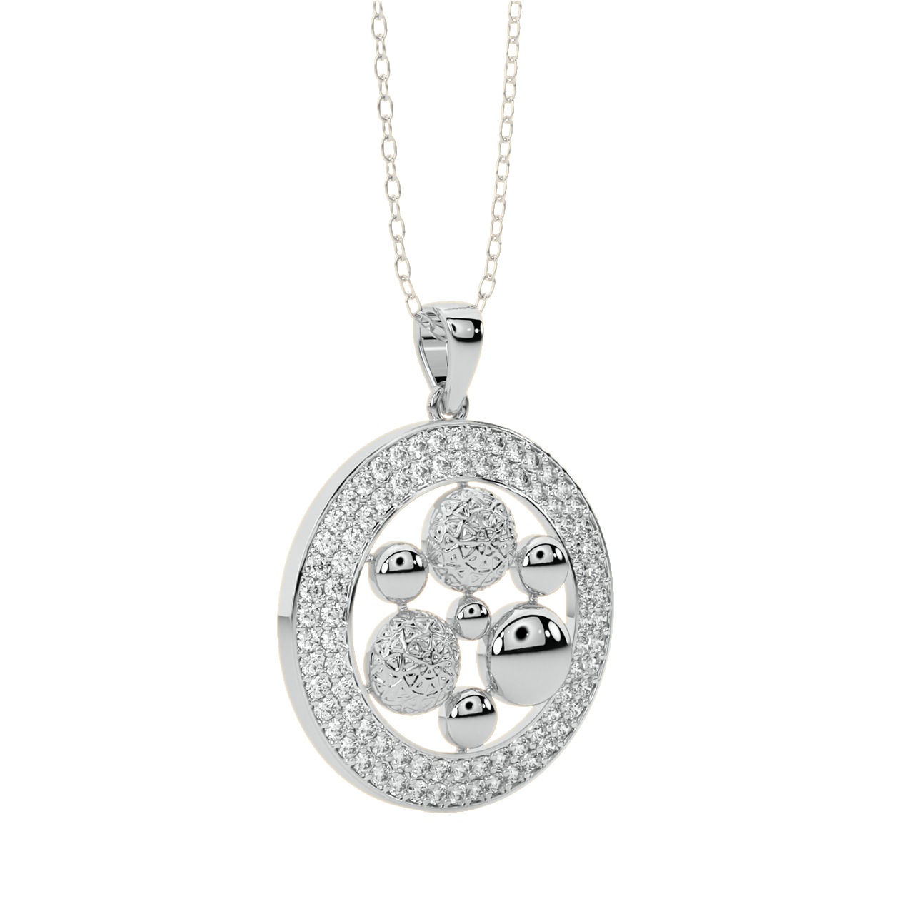 Remy Round Diamond Office Wear Pendant